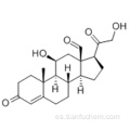 Pregn-4-en-18-al, 11,21-dihydroxy-3,20-dioxo -, (57186217,11b) - CAS 52-39-1